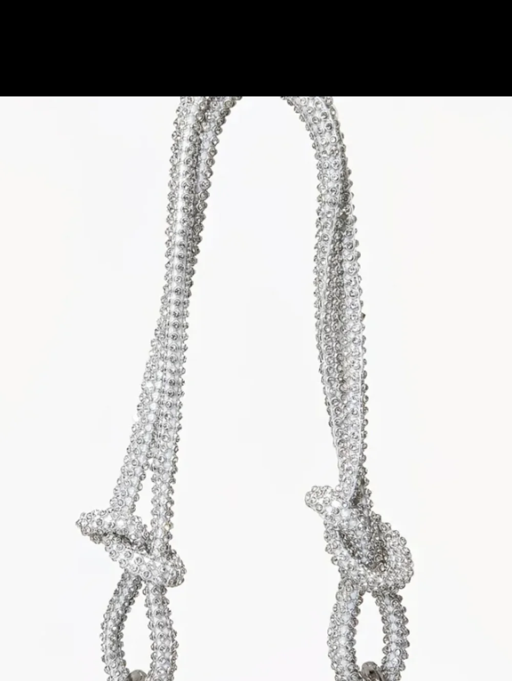 > New Black Beaded Shoulder Bag - Picture 4 of 4